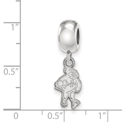 Sterling Silver Rhod-Pltd Logoart Iowa State U. Small Dangle Bead