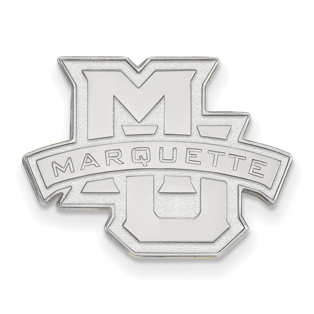 Sterling Silver Rhod-Pltd Logoart Marquette University Lapel Pin