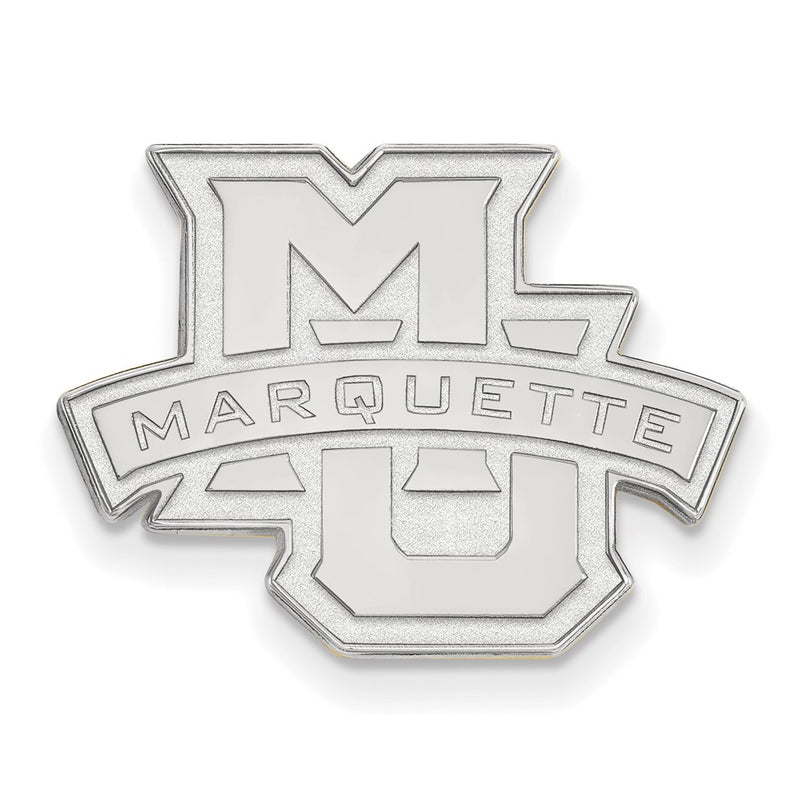 Sterling Silver Rhod-Pltd Logoart Marquette University Lapel Pin