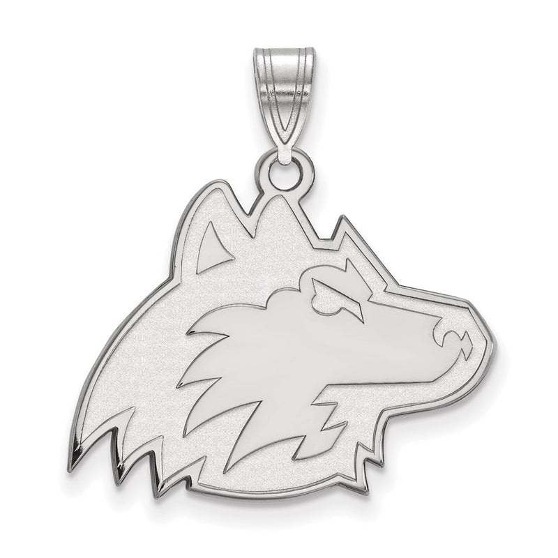 10K White Gold Logoart Northern Illinois University Huskie Large Pendant