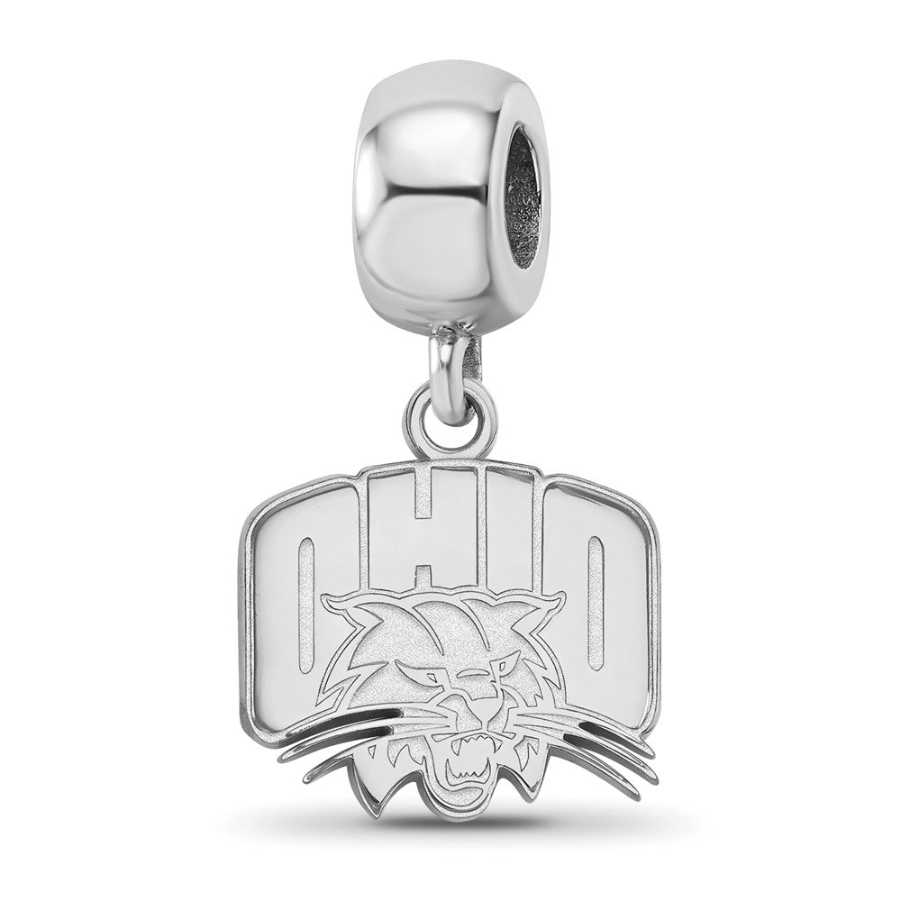 Sterling Silver Rhod-Pltd Logoart Ohio University Small Dangle Bead