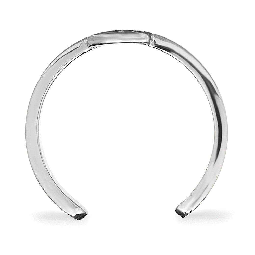 Sterling Silver Rhodium Plated Logoart Florida State University F S Toe Ring