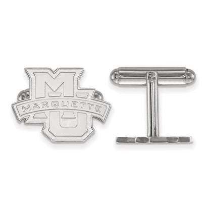 Sterling Silver Rhod-Pltd Logoart Marquette University Cuff Links