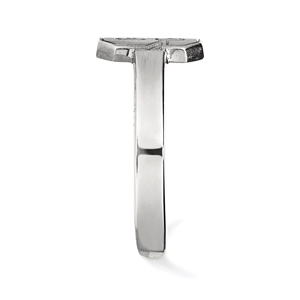 Sterling Silver Rhodium Plated Logoart North Carolina State University N C S Toe Ring