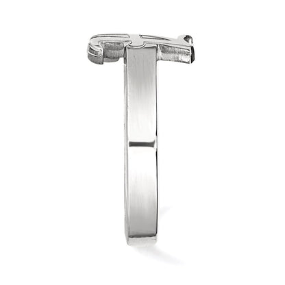 Sterling Silver Rhodium Plated Logoart University Of Alabama Toe Ring