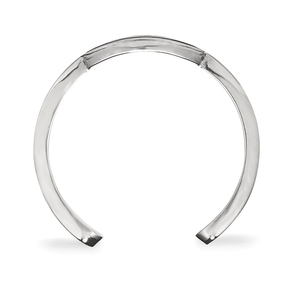 Sterling Silver Rhodium Plated Logoart University Of Georgia Letter G Toe Ring
