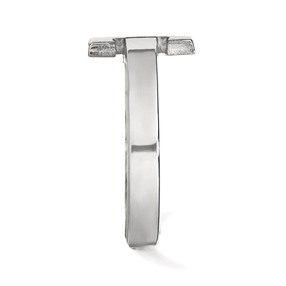 Sterling Silver Rhodium Plated Logoart University Of Illinois Letter I Toe Ring