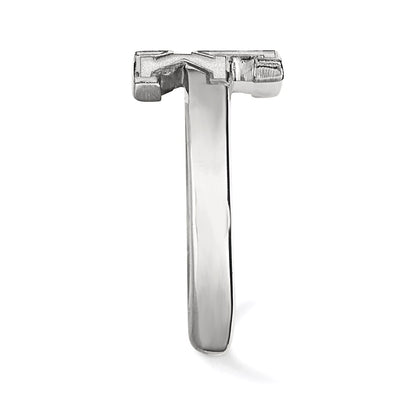 Sterling Silver Rhodium Plated Logoart University Of Kentucky U K Toe Ring