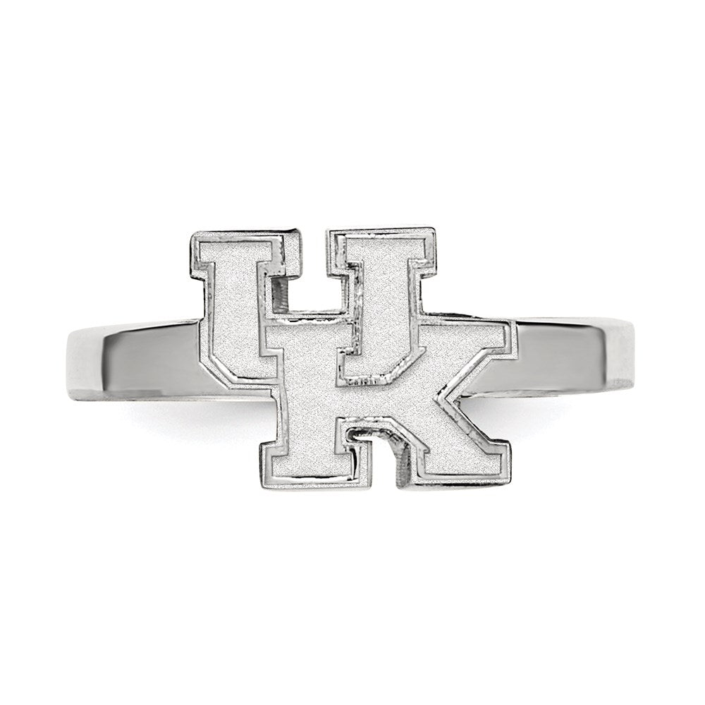 Sterling Silver Rhodium Plated Logoart University Of Kentucky U K Toe Ring