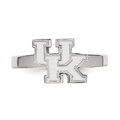 Sterling Silver Rhodium Plated Logoart University Of Kentucky U K Toe Ring