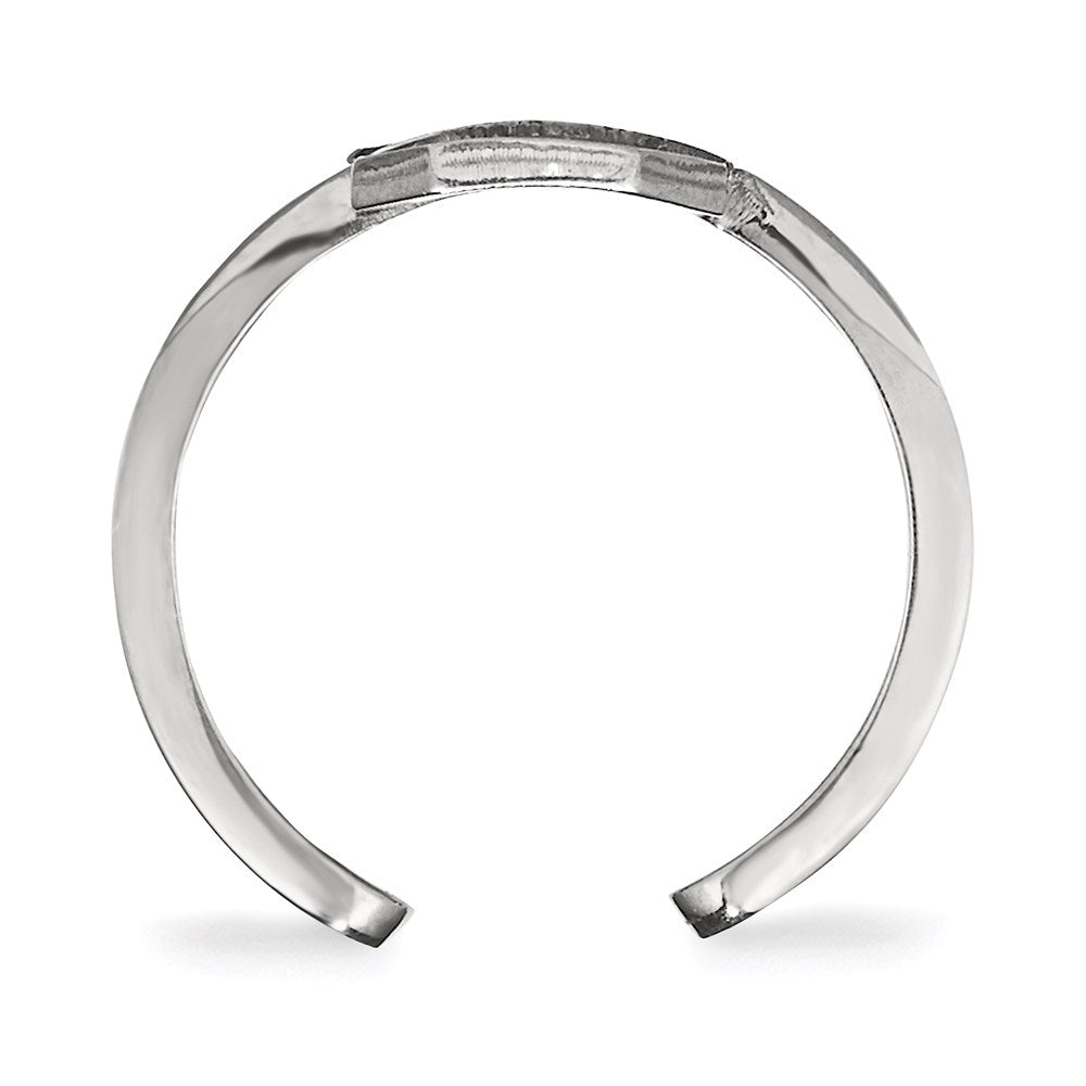 Sterling Silver Rhodium Plated Logoart University Of South Carolina Toe Ring