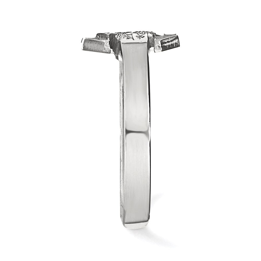Sterling Silver Rhodium Plated Logoart University Of South Carolina Toe Ring