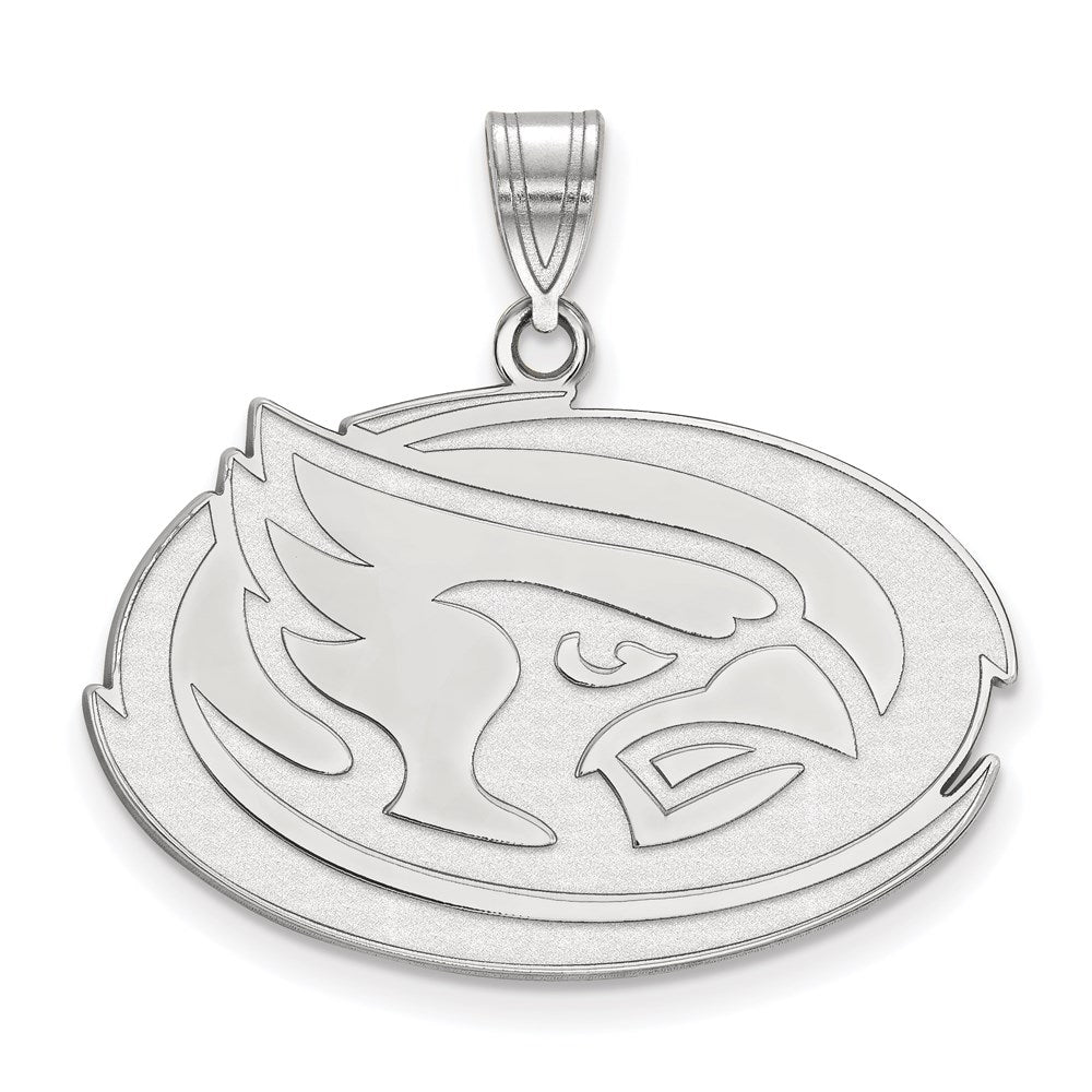 10K White Gold Logoart Iowa State University Cardinal Large Pendant