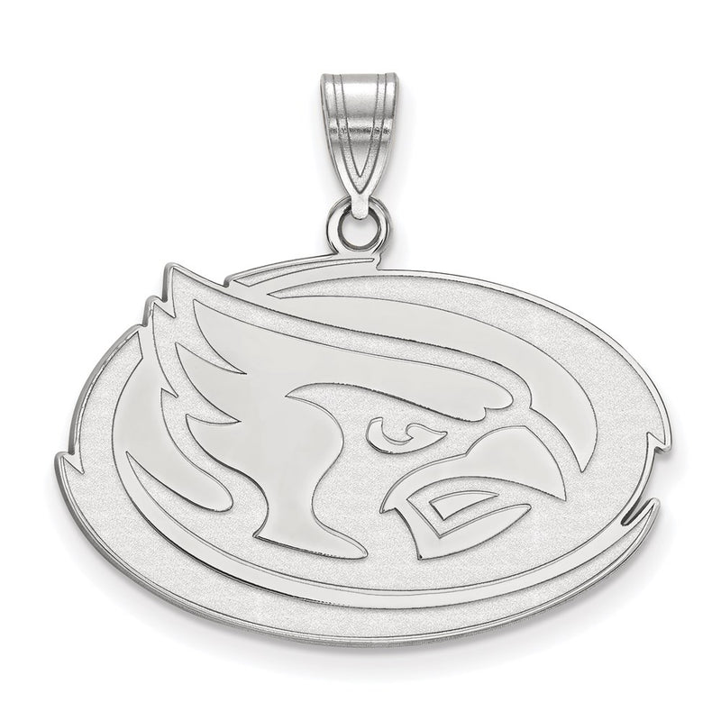10K White Gold Logoart Iowa State University Cardinal Large Pendant