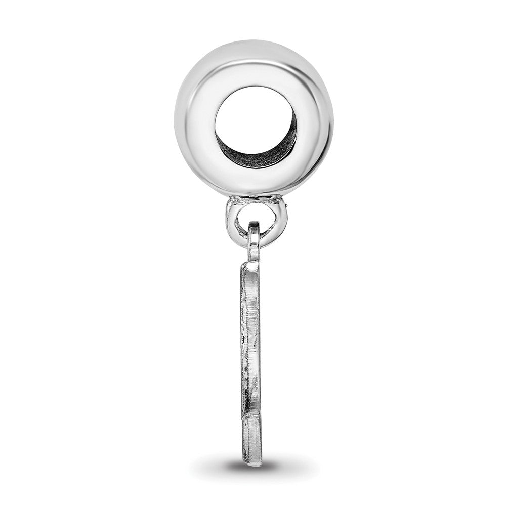 Sterling Silver Rhod-Pltd Logoart U. of Louisville Small Dangle Bead