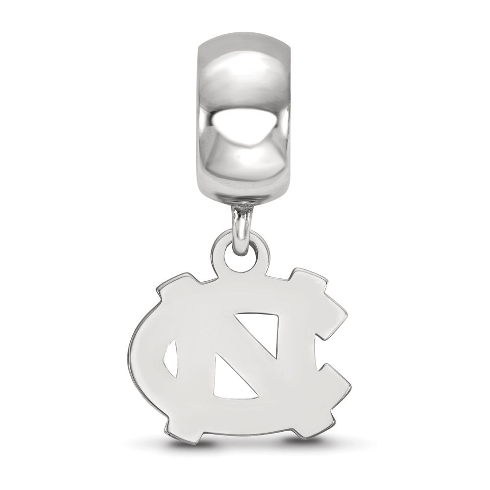 Sterling Silver Rhod-Pltd Logoart U. of N. Carolina Xs Dangle Bead