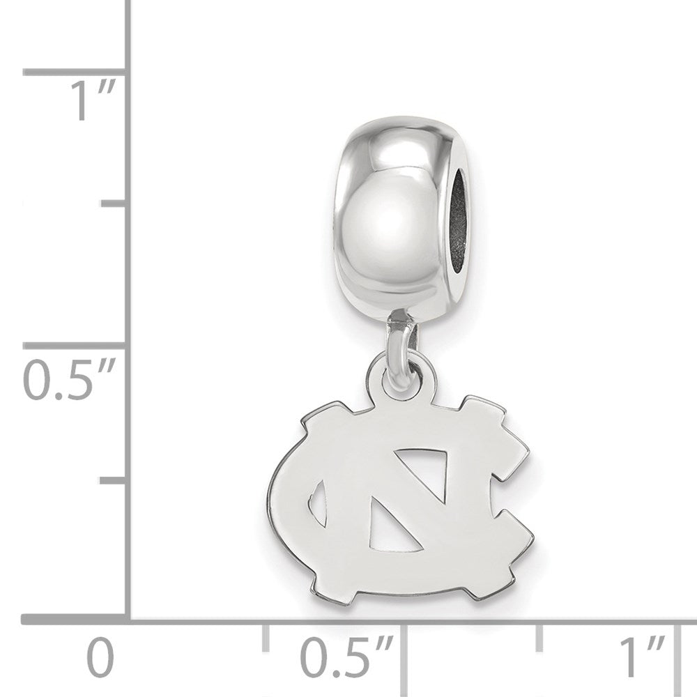 Sterling Silver Rhod-Pltd Logoart U. of N. Carolina Xs Dangle Bead