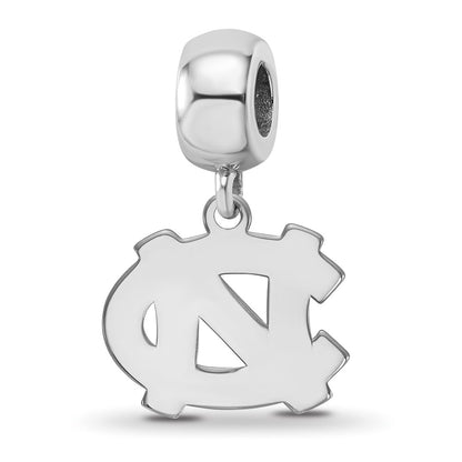 Sterling Silver Rhod-Pltd Logoart U. of N. Carolina Small Dangle Bead