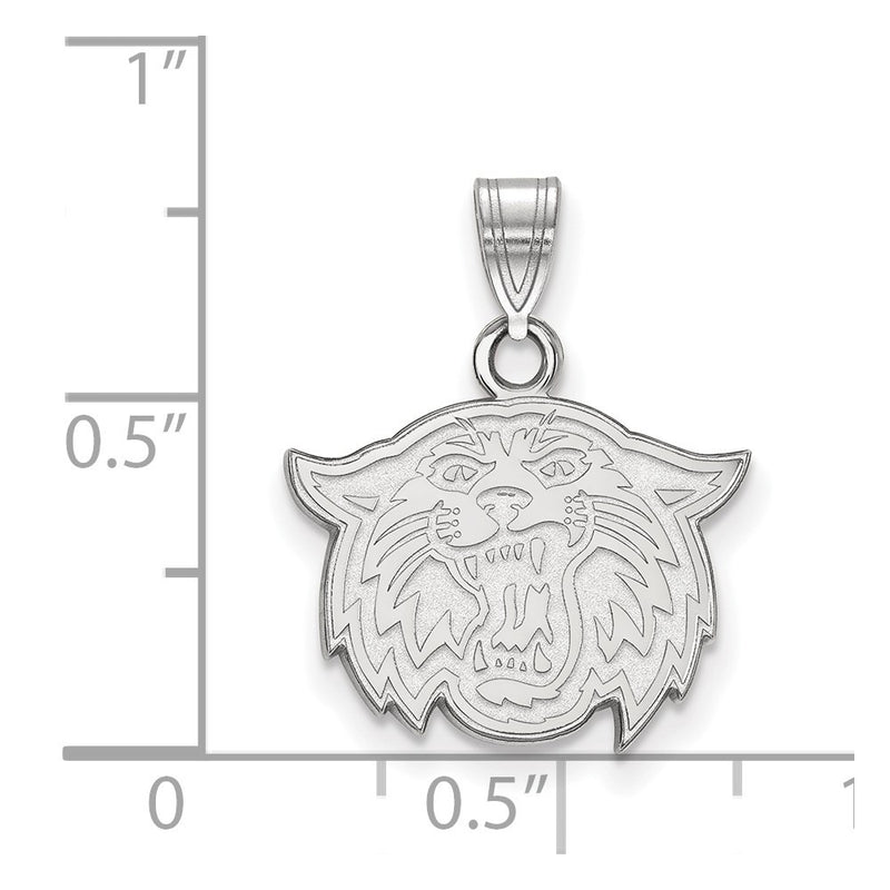 14K White Gold Logoart Villanova University Wildcat Small Pendant