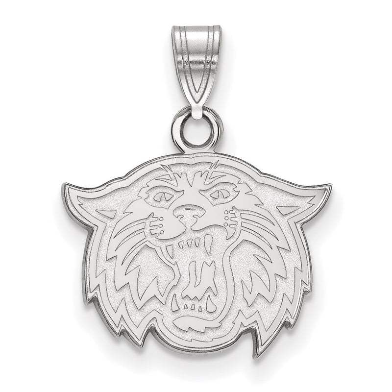 Sterling Silver Rhodium Plated Logoart Villanova University Wildcat Small Pendant