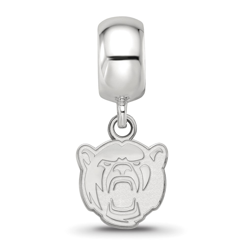 Sterling Silver Rhod-Pltd Logoart Baylor University Xs Dangle Bead