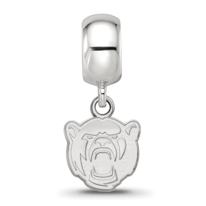 Sterling Silver Rhod-Pltd Logoart Baylor University Xs Dangle Bead