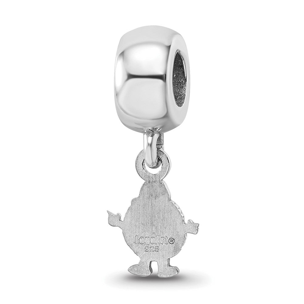 Sterling Silver Rhod-Pltd Logoart Syracuse University Xs Dangle Bead