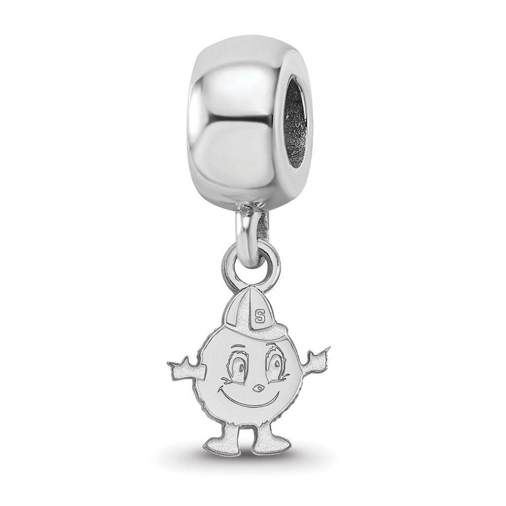 Sterling Silver Rhod-Pltd Logoart Syracuse University Xs Dangle Bead