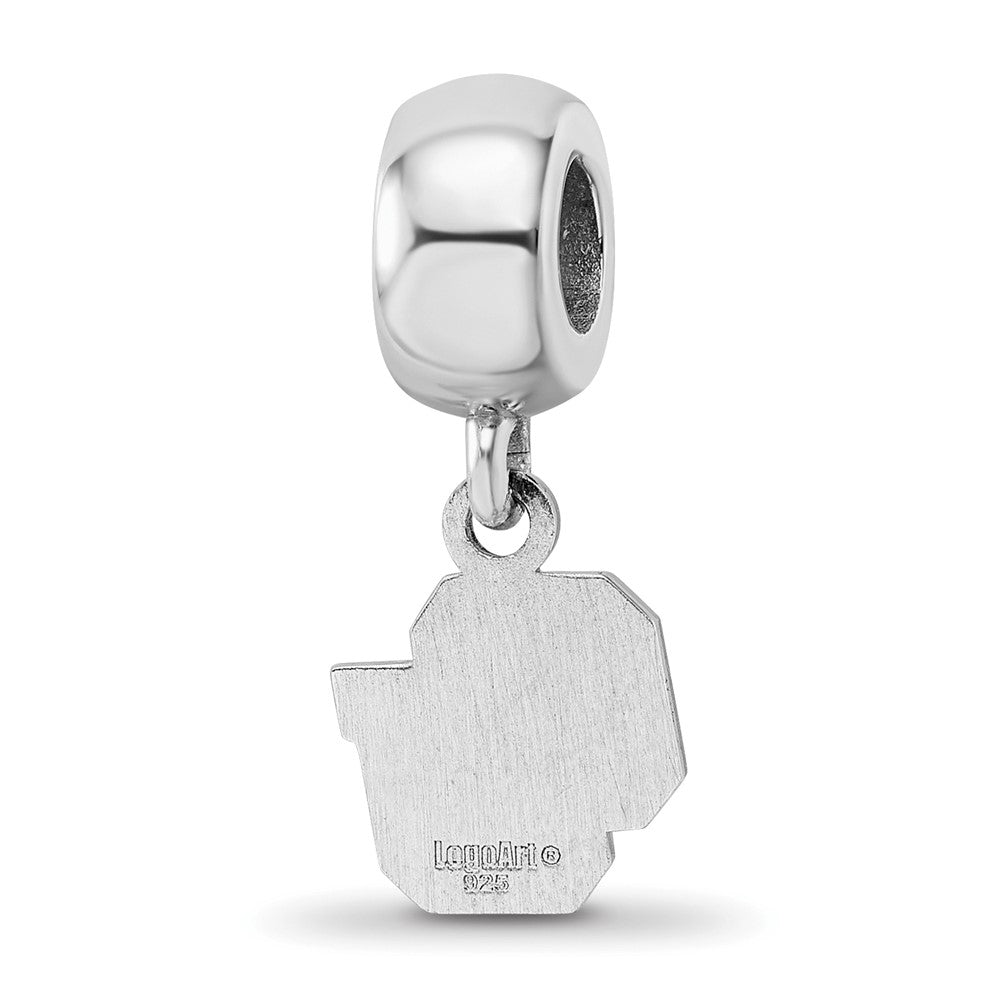 Sterling Silver Rhod-Pltd Logoart U. of Colorado Xs Dangle Bead