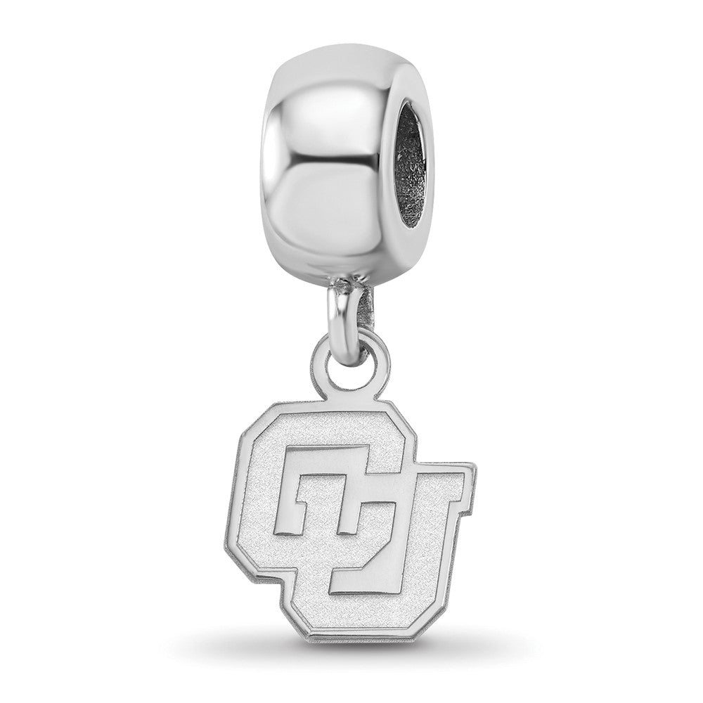 Sterling Silver Rhod-Pltd Logoart U. of Colorado Xs Dangle Bead
