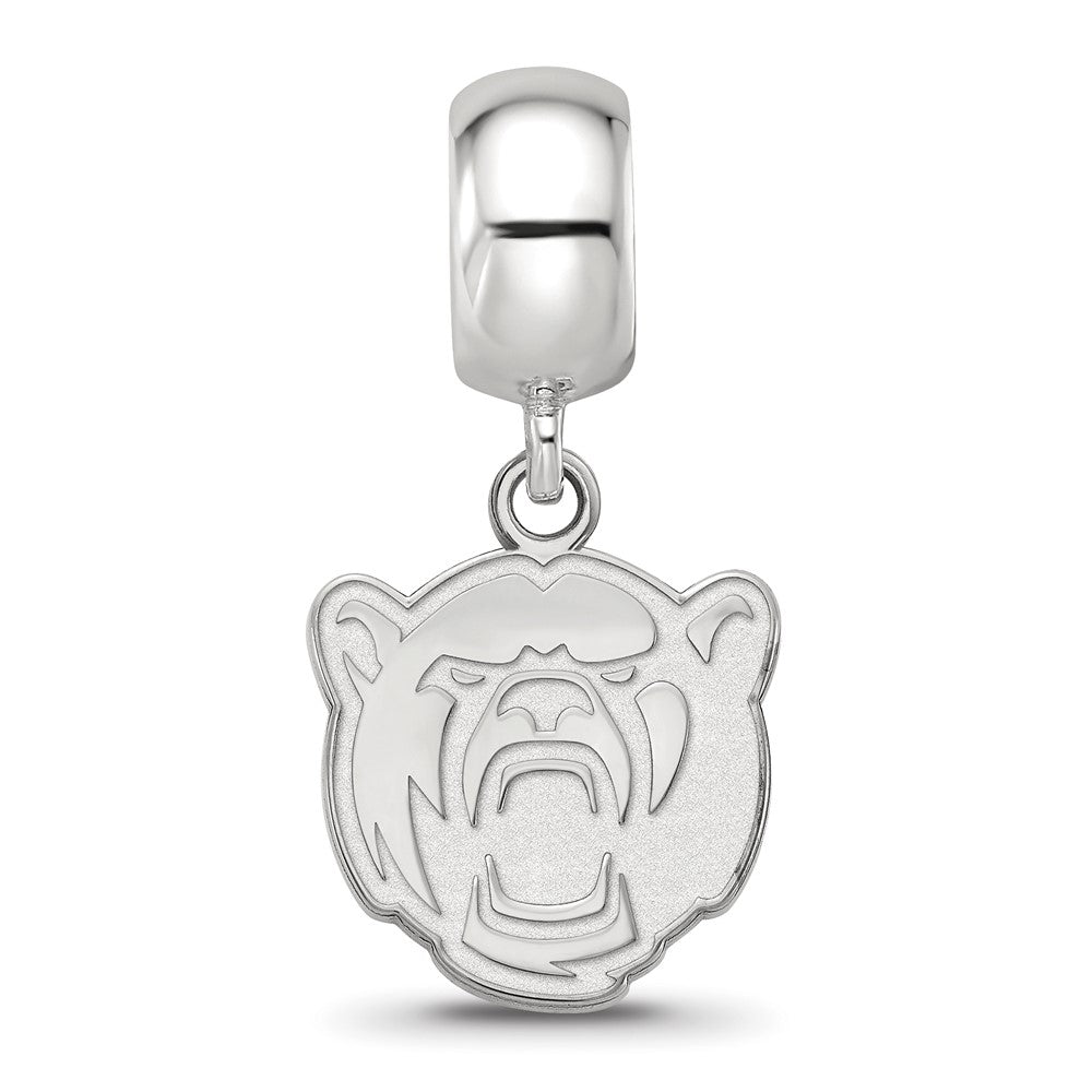 Sterling Silver Rhod-Pltd Logoart Baylor University Sm Dangle Bead