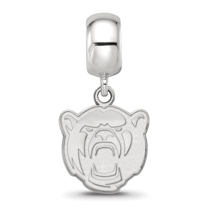 Sterling Silver Rhod-Pltd Logoart Baylor University Sm Dangle Bead