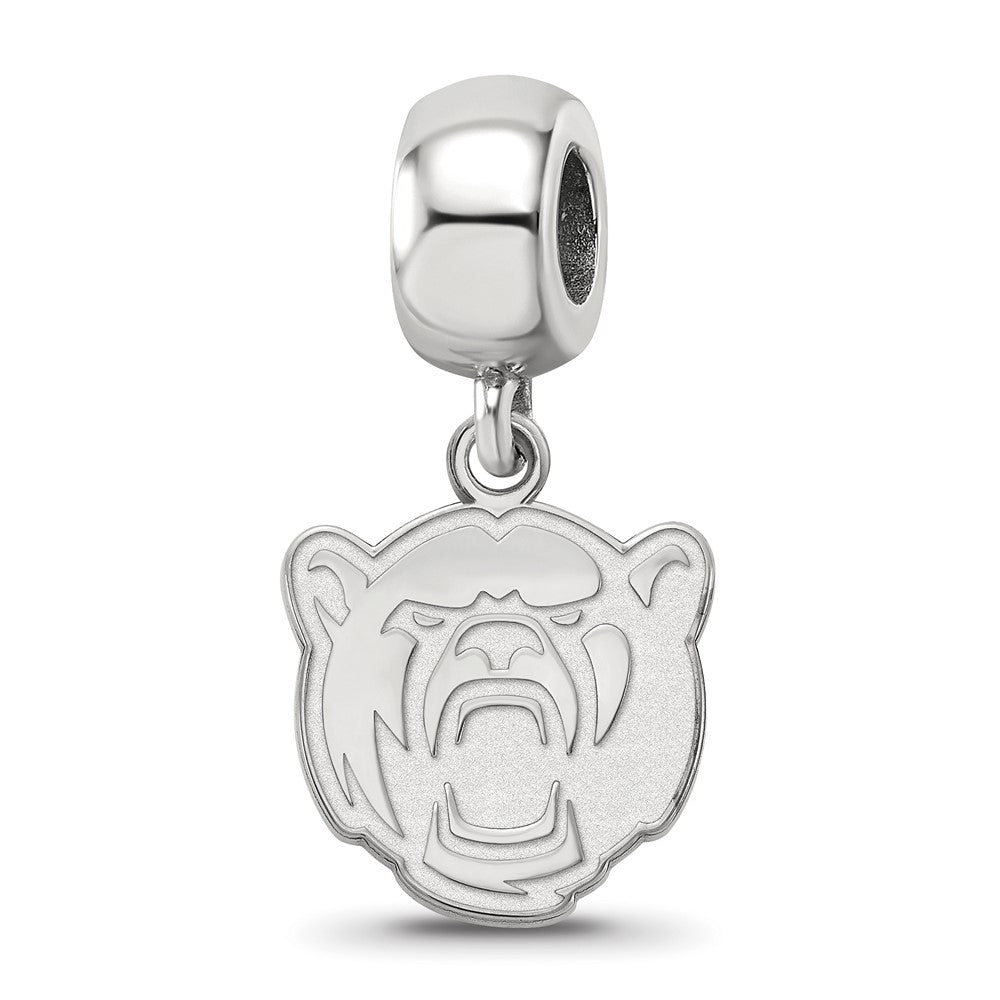 Sterling Silver Rhod-Pltd Logoart Baylor University Sm Dangle Bead