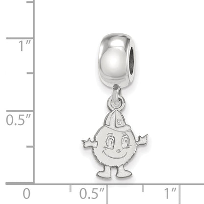 Sterling Silver Rhod-Pltd Logoart Syracuse University Small Dangle Bead