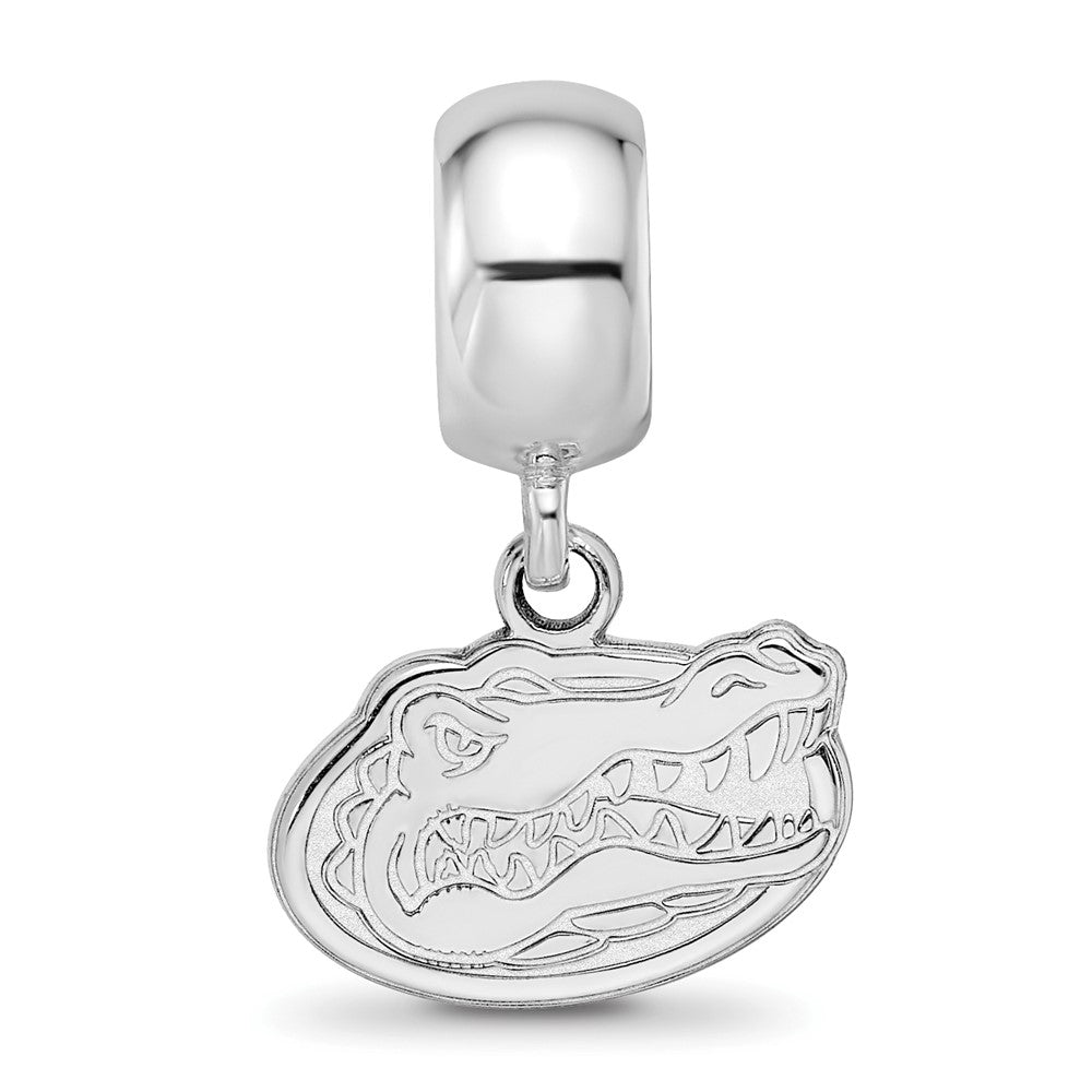 Sterling Silver Rhod-Pltd Logoart U. of Florida Gator Xs Dangle Bead