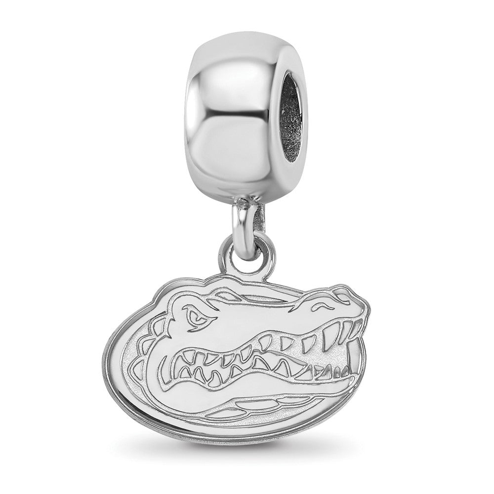 Sterling Silver Rhod-Pltd Logoart U. of Florida Gator Xs Dangle Bead