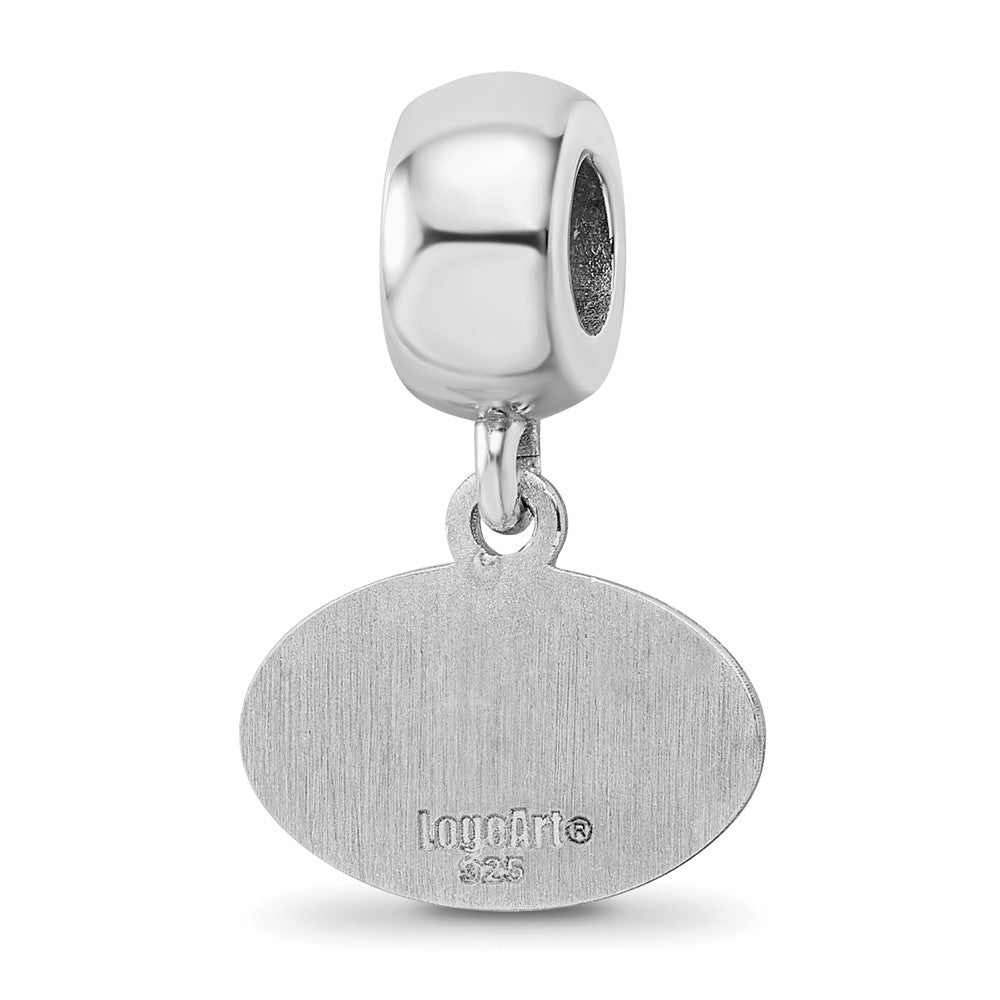 Sterling Silver Rhod-Pltd Logoart University of Georgia Xs Dangle Bead