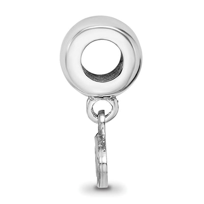 Sterling Silver Rhod-Pltd Logoart U. of Mississippi Xs Dangle Bead