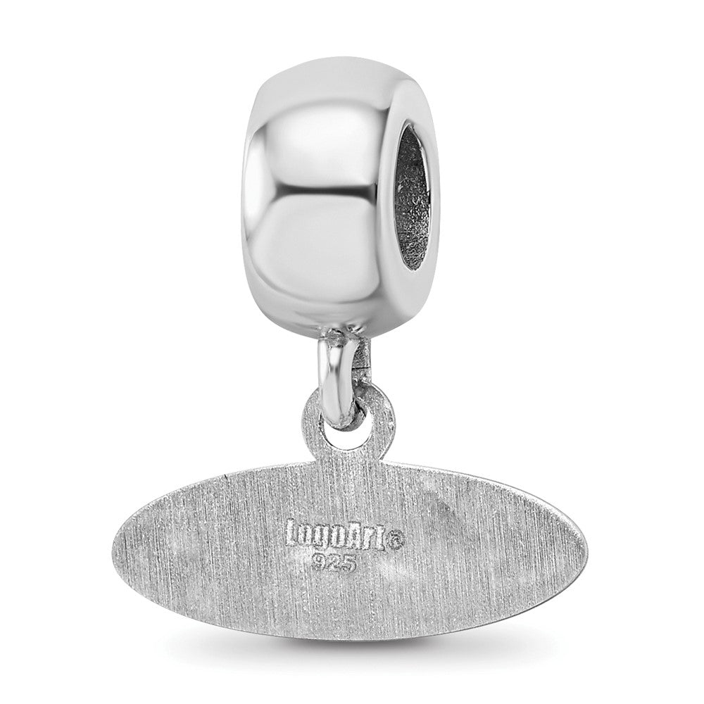 Sterling Silver Rhod-Pltd Logoart U. of Mississippi Xs Dangle Bead