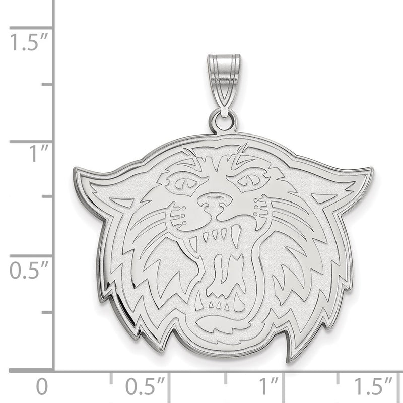 Sterling Silver Rhodium Plated Logoart Villanova University Wildcat Extra Large Pendant