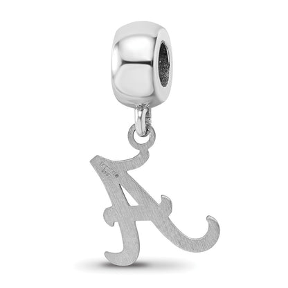 Sterling Silver Rhodium Plated Logoart University of Alabama Sm Dangle Bead