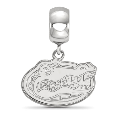 Sterling Silver Rhod-Pltd Logoart U. of Florida Gator Small Dangle Bead