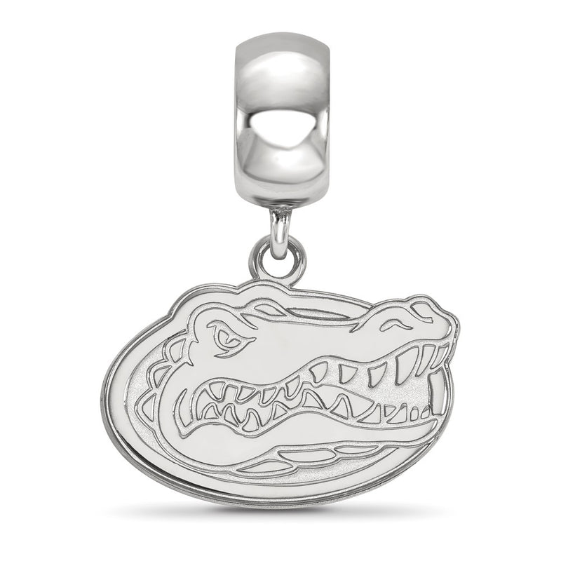 Sterling Silver Rhod-Pltd Logoart U. of Florida Gator Small Dangle Bead