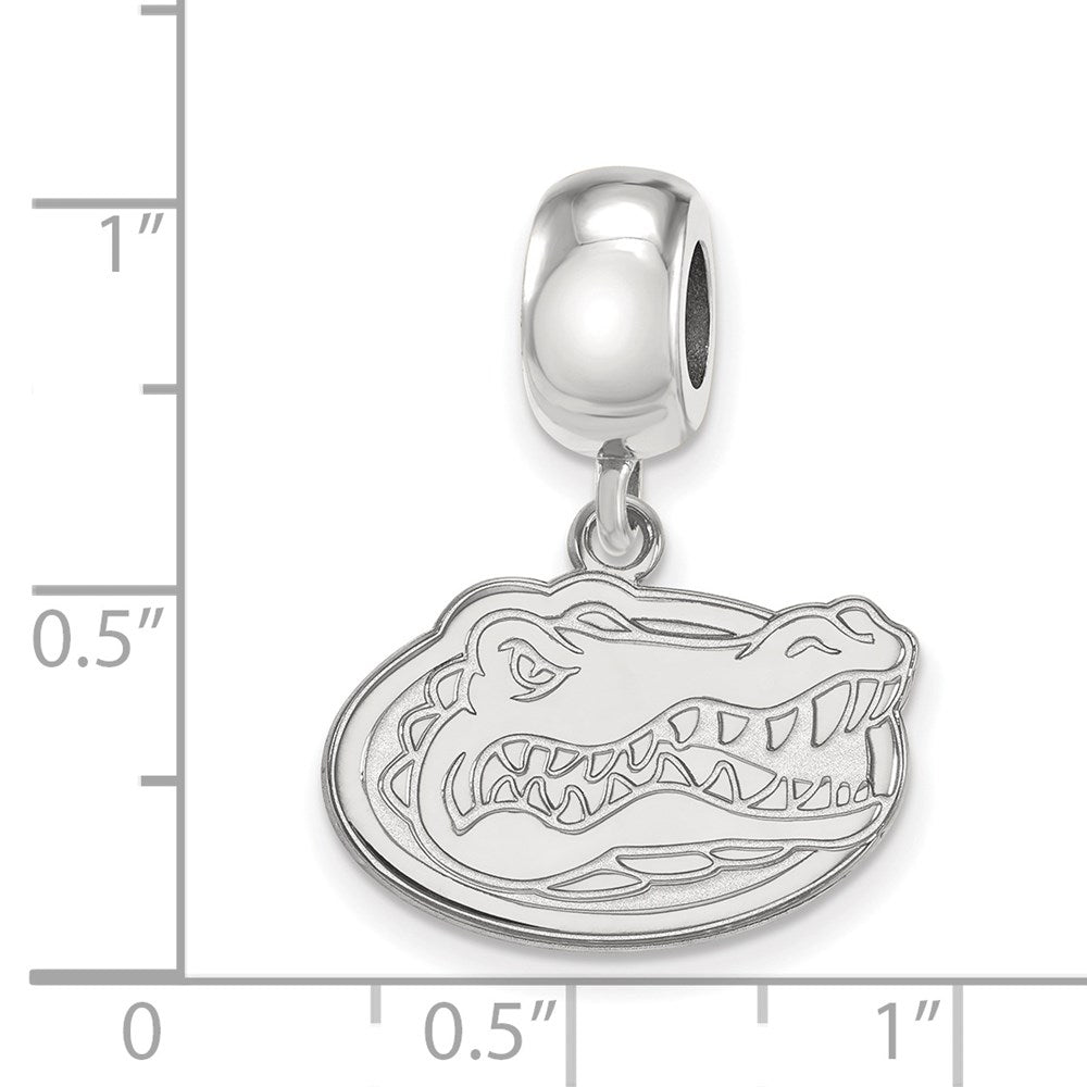 Sterling Silver Rhod-Pltd Logoart U. of Florida Gator Small Dangle Bead