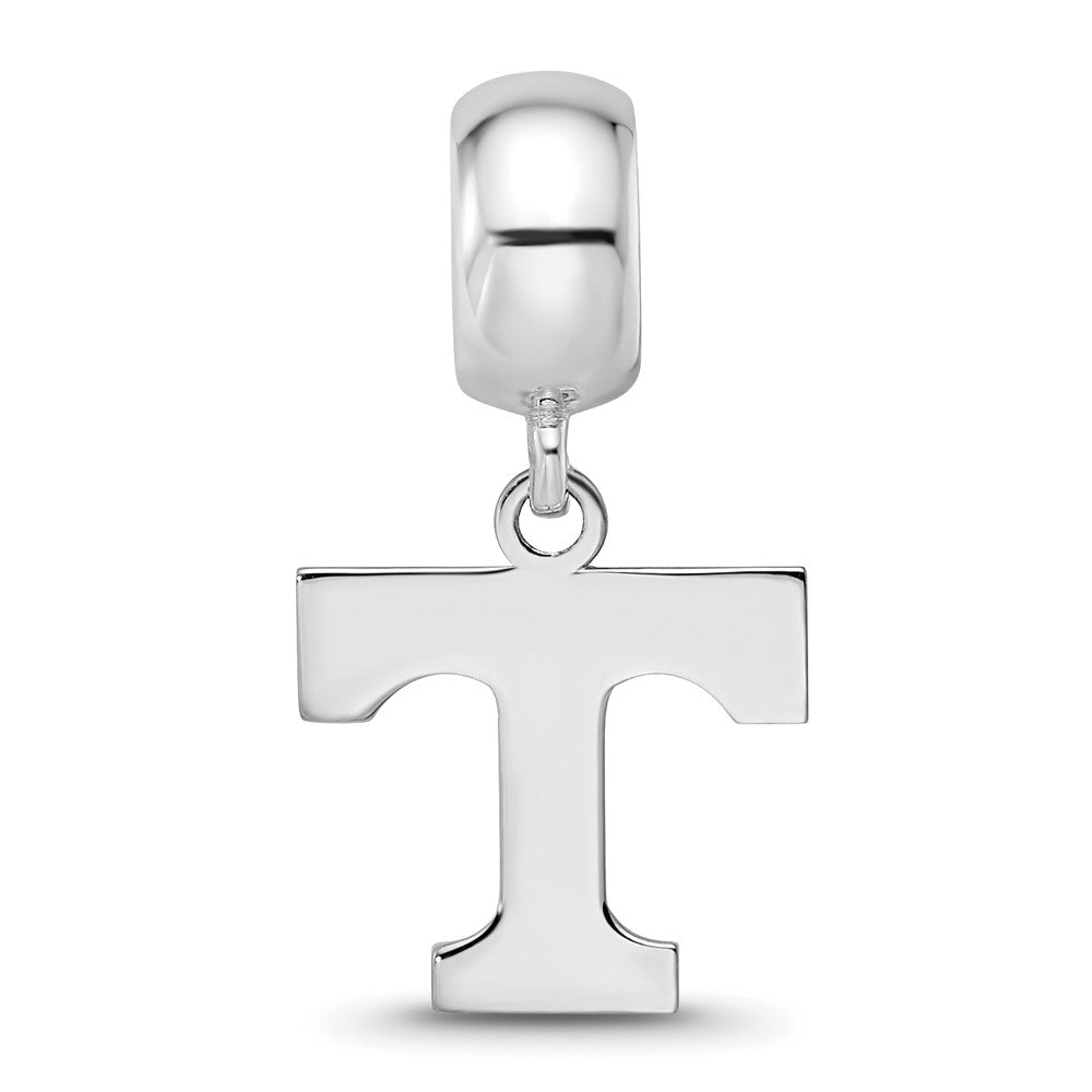 Sterling Silver Rhod-Pltd Logoart Univ. of Tennessee Sm Dangle Bead