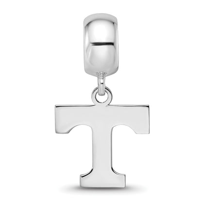 Sterling Silver Rhod-Pltd Logoart Univ. of Tennessee Sm Dangle Bead