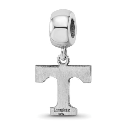 Sterling Silver Rhod-Pltd Logoart Univ. of Tennessee Sm Dangle Bead