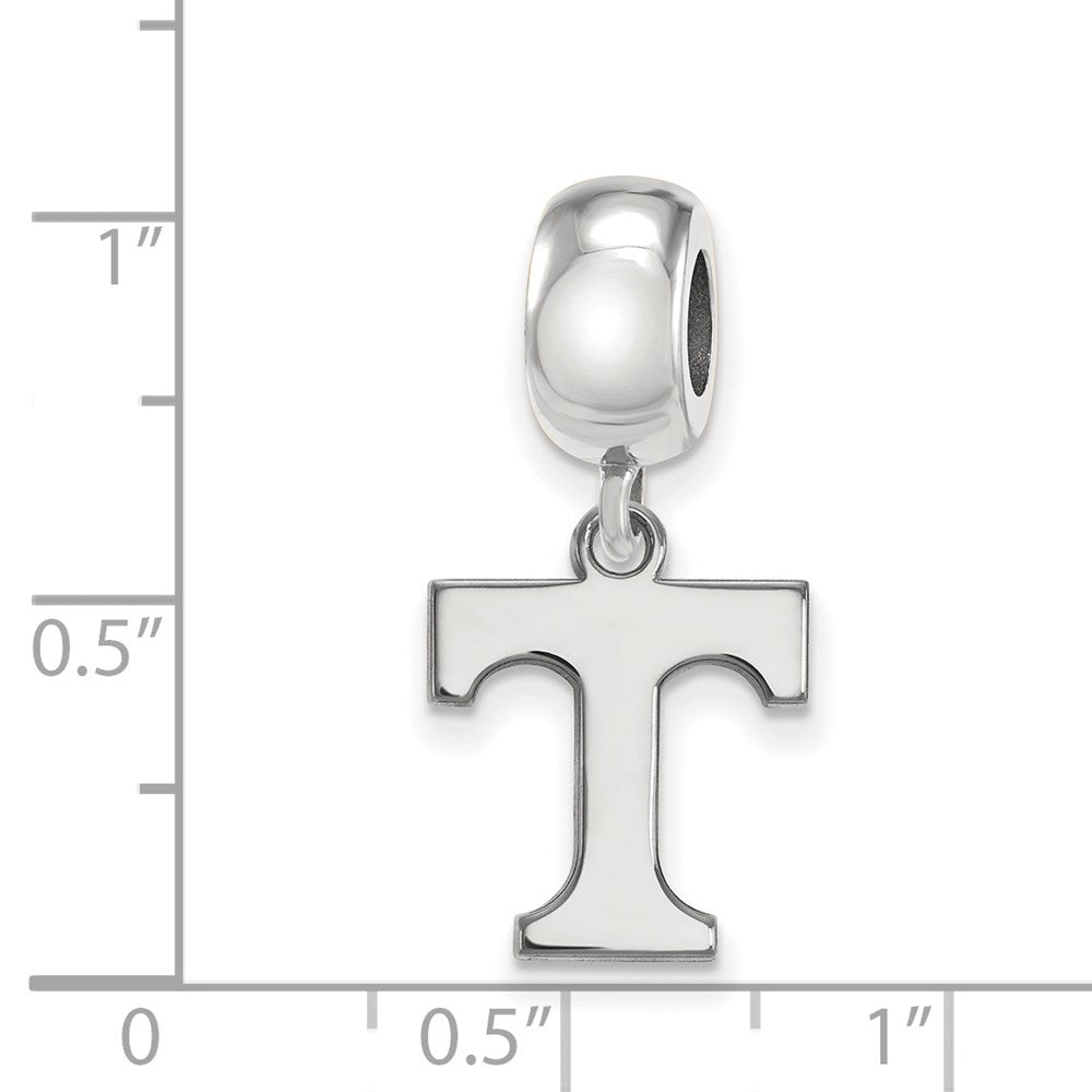 Sterling Silver Rhod-Pltd Logoart Univ. of Tennessee Sm Dangle Bead