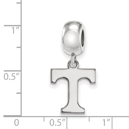 Sterling Silver Rhod-Pltd Logoart Univ. of Tennessee Sm Dangle Bead