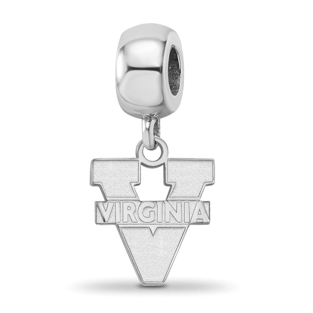 Sterling Silver Rhod-Pltd Logoart University of Virginia Sm Dangle Bead